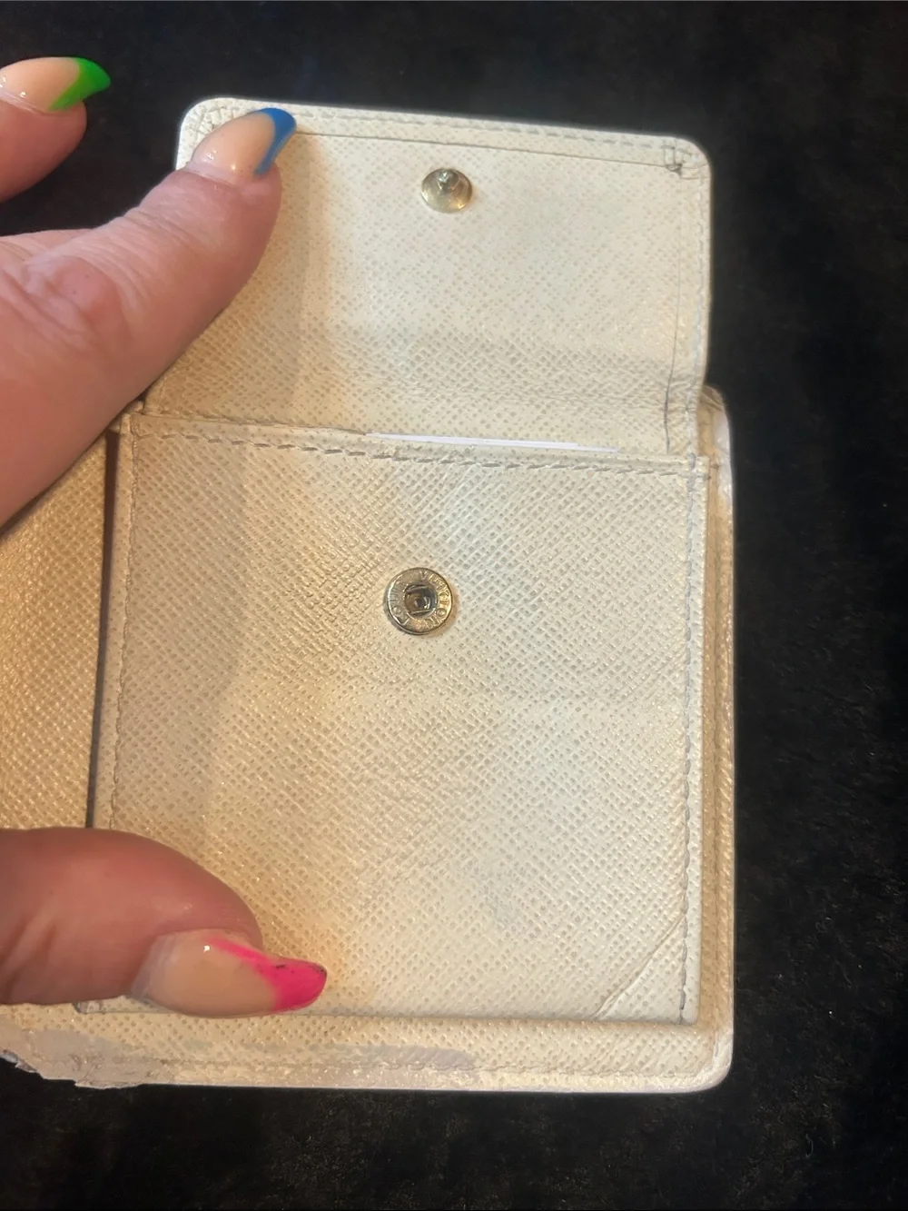 Louis Vuitton Damier Azur Bifold Wallet - Cream and Blue